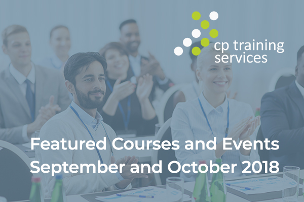 Courses and Events in Sep/Oct