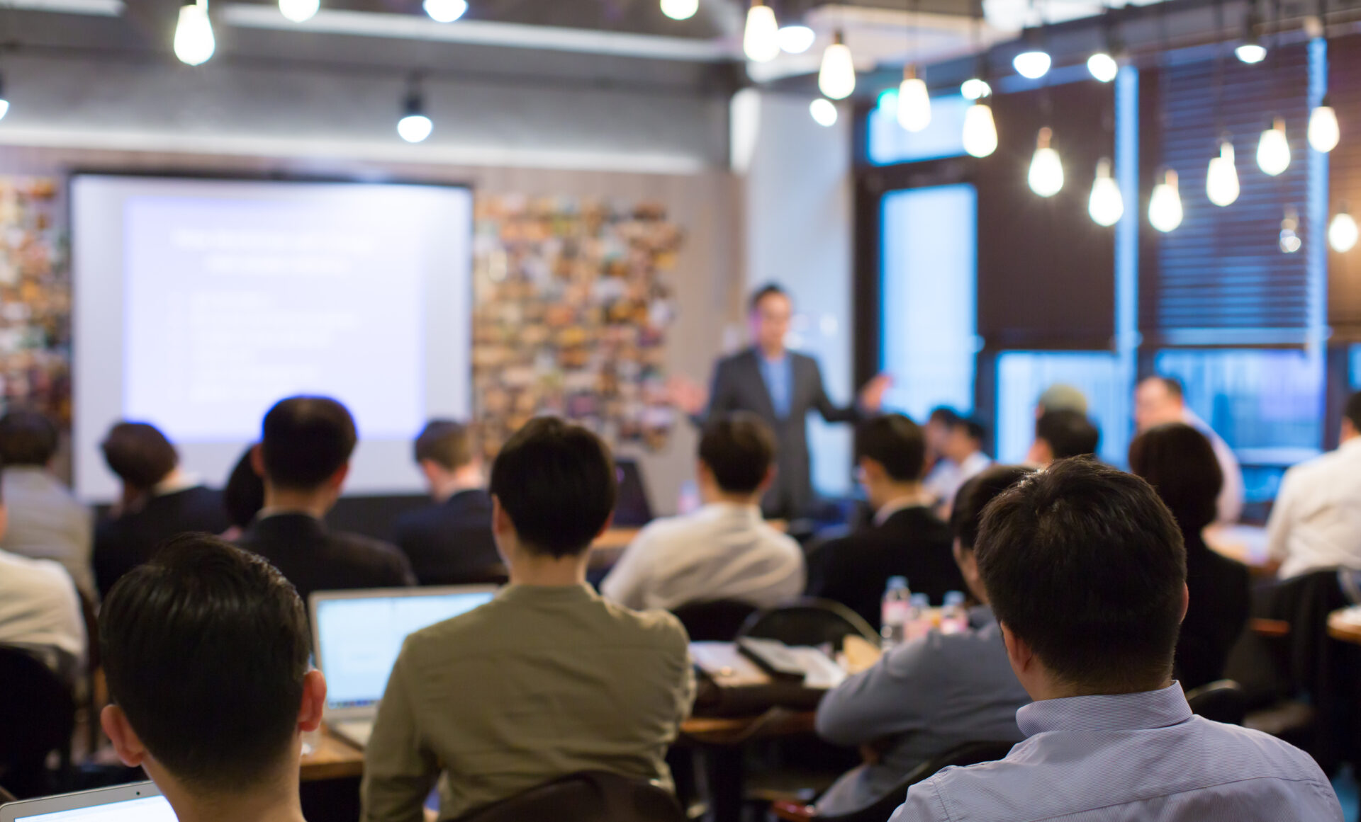 Business People Meeting and Working while Business Executive Teaches